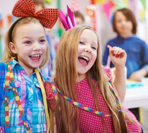 Dancing queens of birthday party